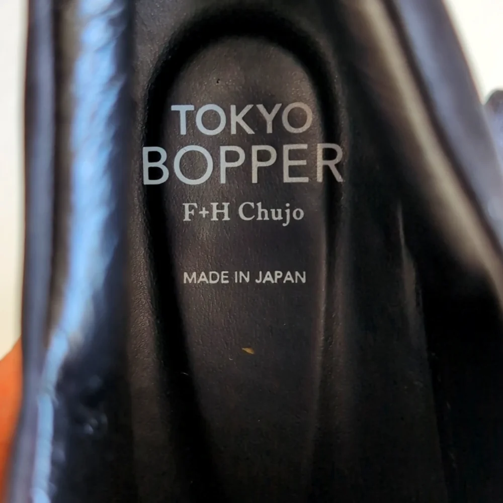 Black Soft Japanese Tokyo Bopper Belly Button Platform Shoes Women's Size 7?